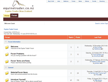 Tablet Screenshot of forum.equinetrader.co.nz