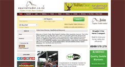 Desktop Screenshot of equinetrader.co.nz